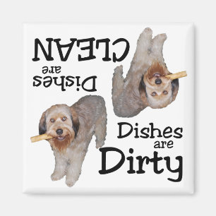Aimant de lave-vaisselle d'amants de Labradoodle