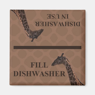 Aimant de lave-vaisselle - girafe
