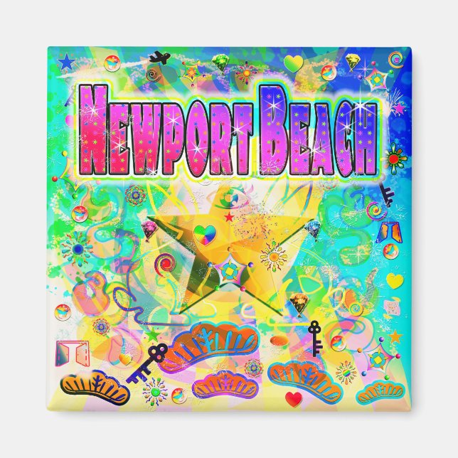 Aimant de l'heure de l'époque de Newport Beach (Devant)