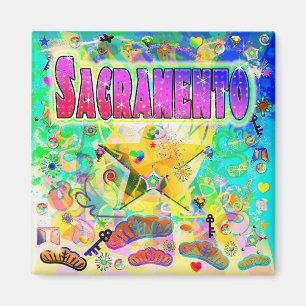 Aimant de l'heure de l'époque de Sacramento