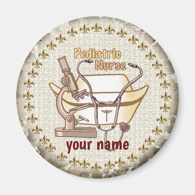 Aimant de l'infirmière pédiatrique (Devant)