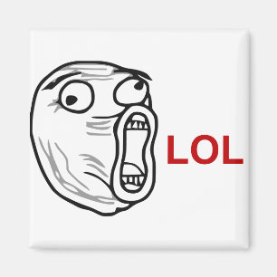 Aimant De LOL de rire visage bruyant Meme de rage