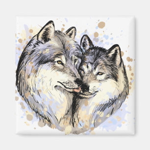 aimant de loup couple
