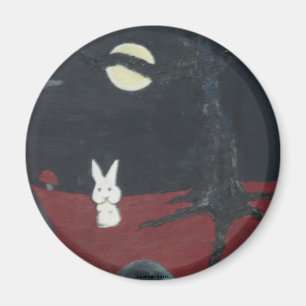 aimant de lune de lapin