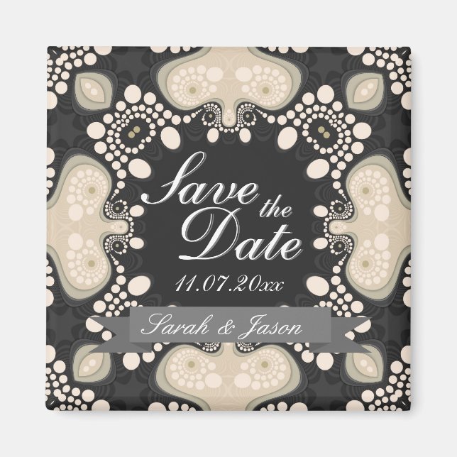 Aimant de mariage exotique moderne tribal pour ann (Devant)
