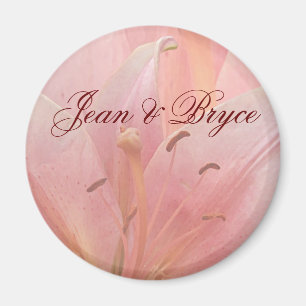 Aimant de mariage Lys Tigre Rose