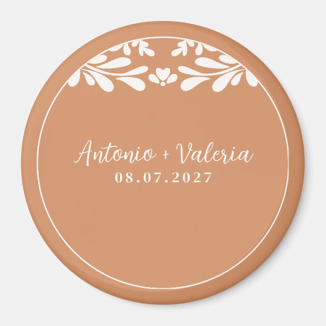 Aimant de mariage mexicain Talavera Hacienda Barro (Devant)