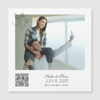 Aimant de mariage personnalisé avec photo pour ann
