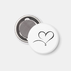 Aimant de marque cardiaque moderne pour petit Gif