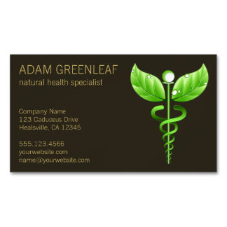 Aimant de médecine alternative de Caduceus vert