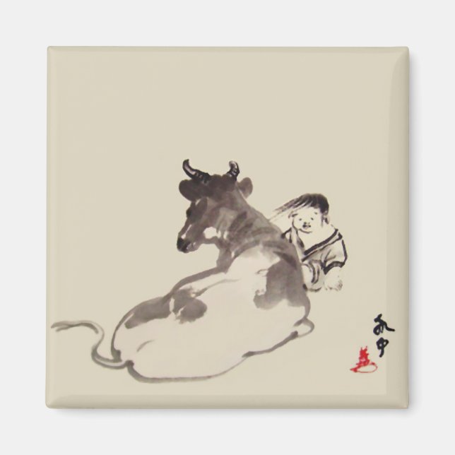 Aimant de méditation zen (Devant)