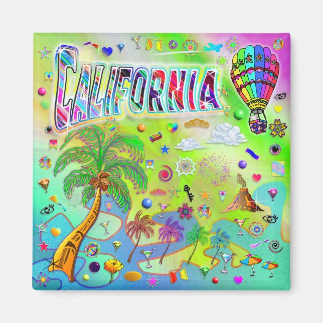 Aimant de mélodie intemporelle de Californie (Devant)