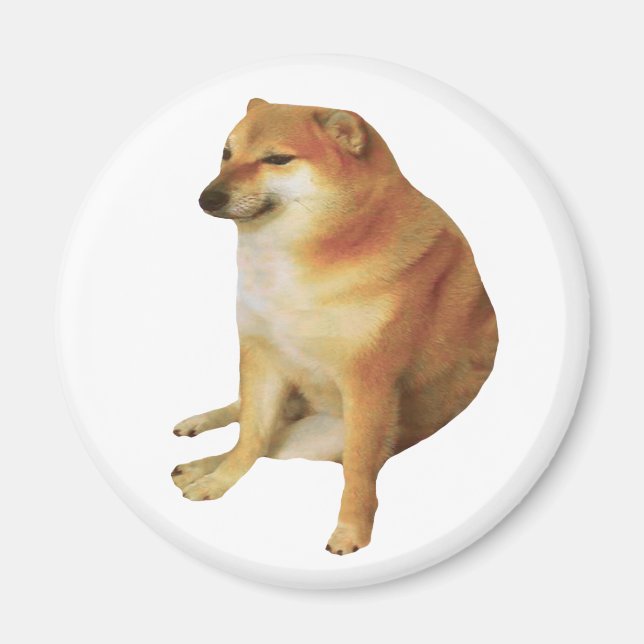 Aimant de mème Cheems (Devant)