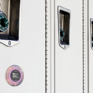 Aimant de message de l'anneau de lumière rose