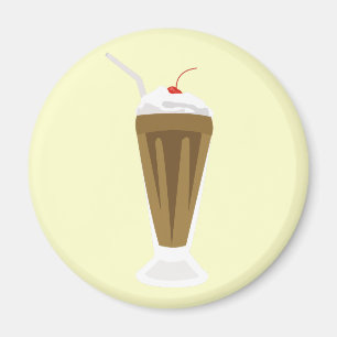 Aimant de milkshake de chocolat