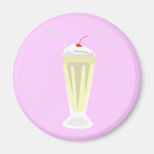 Aimant de milkshake de vanille