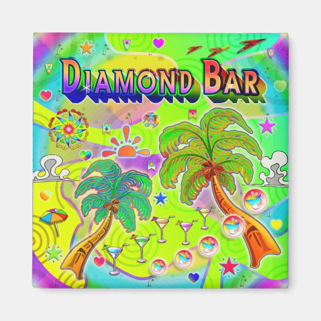 Aimant de mise au point de la barre de diamant (Devant)