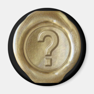 Aimant de monogramme de joint de cire - or - style