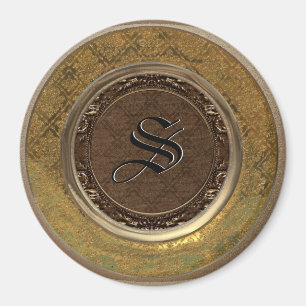 Aimant de monogramme victorien Flambeau