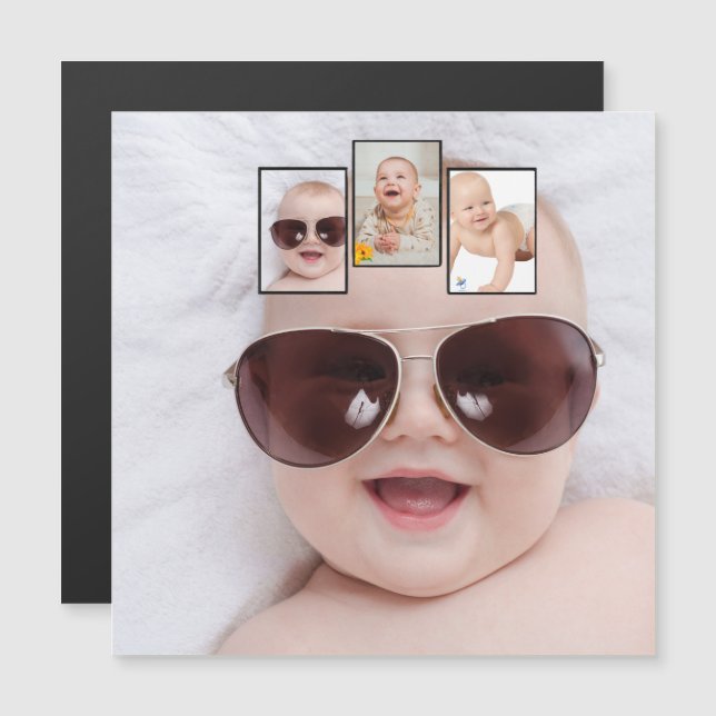Aimant de montage de photo de bébé (Devant / Derrière)