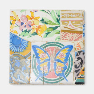 Aimant de mosaïques de Guell de parc