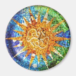 Aimant de mosaïques de Guell de parc