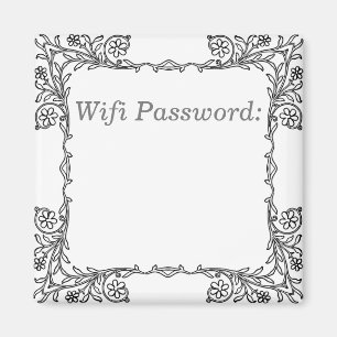 Aimant de mot de passe de Wifi