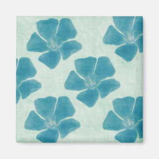Aimant de motif de fleur de turquoise