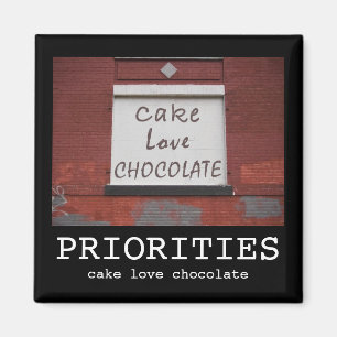 Aimant de motivation de graffiti de chocolat