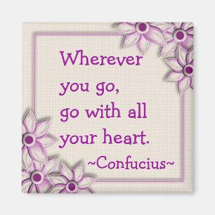 Aimant de motivation de la citation de Confucius