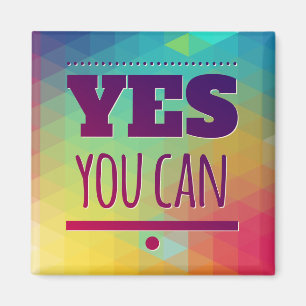 Aimant de motivation pour la réussite Oui vous pou