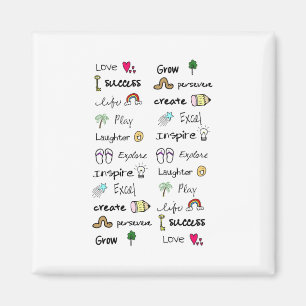 Aimant de mots positifs