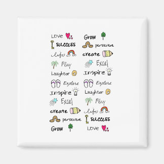 Aimant de mots positifs