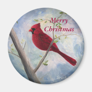 aimant de Noël cardinal et Joyeux