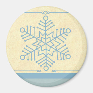 Aimant de Noël de flocon de neige délicieux