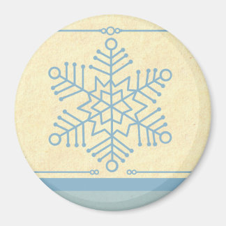 Aimant de Noël de flocon de neige délicieux