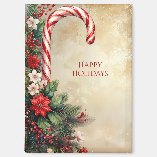 Aimant de Noël de vacances Canne à sucre (Recto)