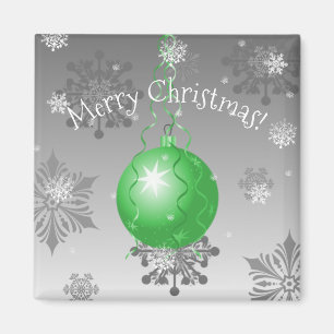 Aimant de Noël fantaisie verte