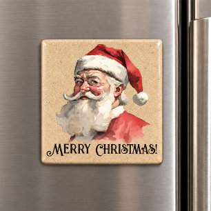 Aimant de Noël Père Noël Vintage