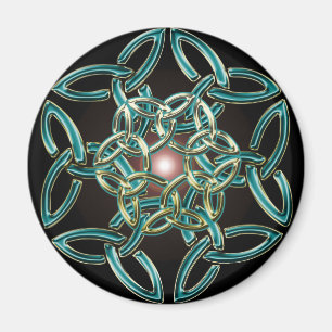 Aimant de noeud de cercle de Triquetra