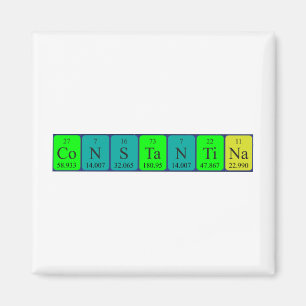 Aimant de nom de table périodique de Constantina