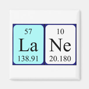 aimant de nom de table périodique de la voie