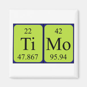 Aimant de nom de table périodique de Timo