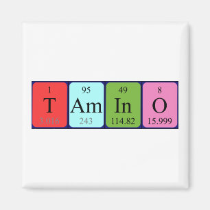 Aimant de nom de table périodique Tamino