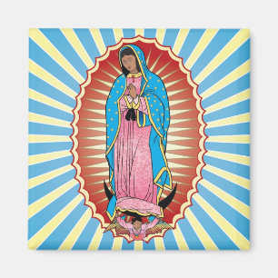 Aimant de Nuestra Señora De Guadalupe (carré)
