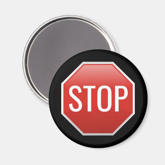 Aimant de panneau STOP (Recto/Verso)