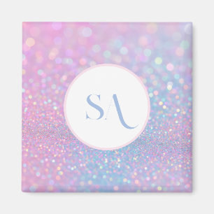Aimant de Parties scintillant rose Pastel personna