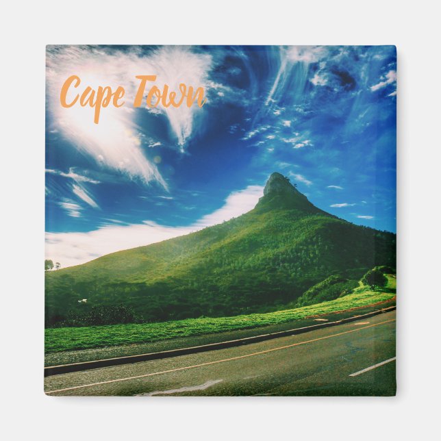 Aimant de paysage de Lion's Head au Cap (Devant)