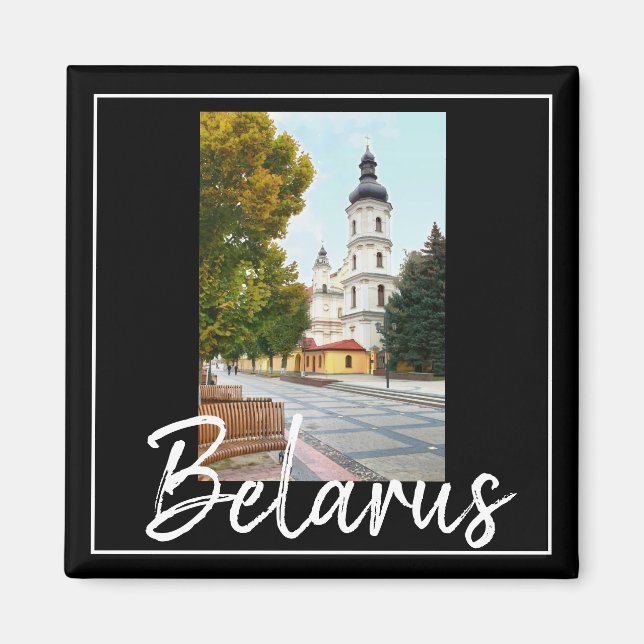 Aimant de paysage urbain de Pinsk d'architecture d (Devant)