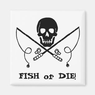 Aimant de pêche de jolly roger de pirate